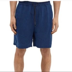 Men's SCOTCH & SODA Tencel Shorts Blue pinstripe medium